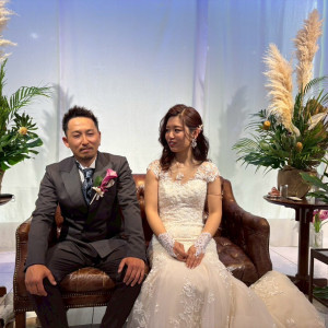 披露宴メインステージ、挙式後のヘアスタイルの変化|774739さんのマリアージュ下関の写真(2555712)