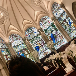 ステンドグラスがとっても綺麗です