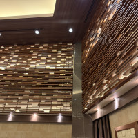 壁の上方がオシャレでした