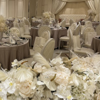 披露宴会場の装花