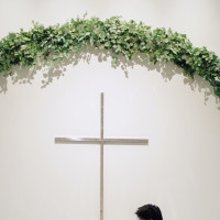 チャペル上部のグリーン