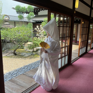 挙式前に写真撮影があります。めっちゃ良い写真ができます。|774775さんの大阪天満宮の写真(2555977)