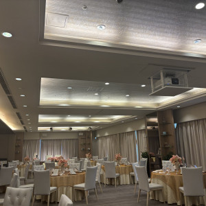 披露宴会場の天井が高くて開放感があった|774818さんのヒルトン福岡シーホークの写真(2556234)