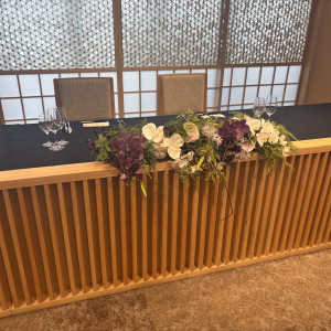 披露宴会場の新郎新婦の席|774818さんのTHE KEGO CLUB by HAPPO-ENの写真(2556505)