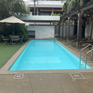 ガーデンのプール、実際に入っても大丈夫だそうです|774818さんのWEEKEND HOUSE  （ウィークエンドハウス）の写真(2556306)