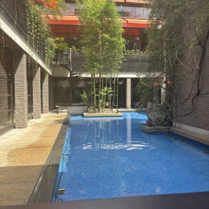 青色と緑で、写真映えスポットです|774818さんのWITH THE STYLE FUKUOKA（ウィズ ザ スタイル フクオカ）の写真(2558141)