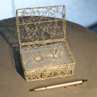 式場でリングピローは用意してくれました。