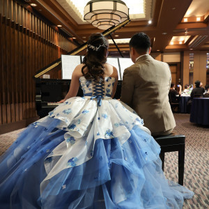 夫婦で連弾をしました。|774852さんの八芳園の写真(2610165)