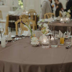 テーブル装飾|774881さんのアーヴェリール迎賓館（岡山）/テイクアンドギヴ・ニーズウェディングの写真(2562193)