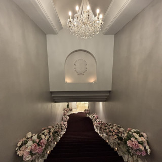 披露宴会場前の階段