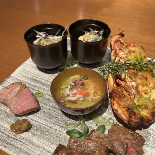 人気の料理をワンプレートで出してくれました