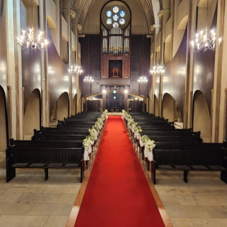 バージンロードが長くて美しい