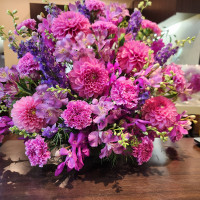 高砂の後ろの花