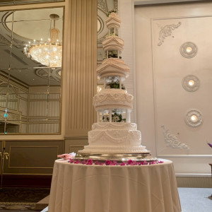 ウェディングケーキ正面から|774942さんの名古屋東急ホテルの写真(2556795)