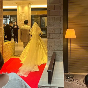 挙式会場新郎新婦退場|774942さんの名古屋東急ホテルの写真(2556797)