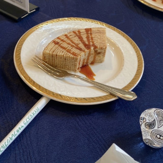 ウェディングケーキ代わりのバウムクーヘン