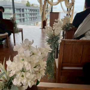 原木を使用|775051さんのBAYSIDE GEIHINKAN VERANDA/テイクアンドギヴ・ニーズウェディングの写真(2557248)