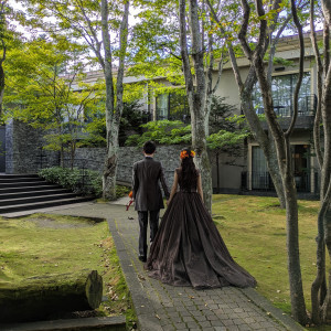 この緑の生え方が最高!|775063さんの旧軽井沢KIKYOキュリオ・コレクションbyヒルトン(元:旧軽井沢ホテル)の写真(2557359)