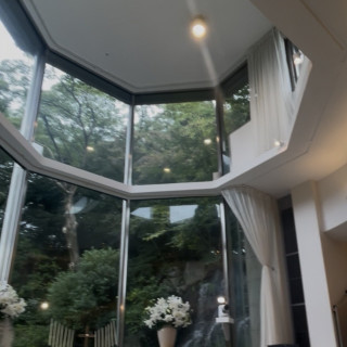 緑の光と滝が美しかった