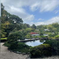 お庭に池があり美しかった