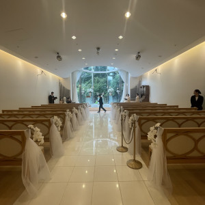 チャペル会場、滝がみえた。|775073さんのホテル椿山荘東京の写真(2562478)
