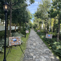 自作したウェルカムボードでゲストをお出迎え！