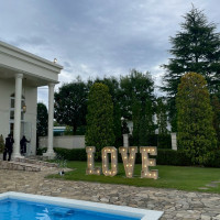 式場内のオブジェ！ゲストのフォトスポットになっていました。