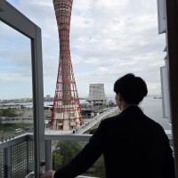 控え室からの景色