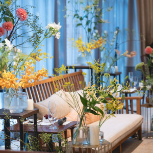 披露宴　新郎新婦ソファ|775138さんのWITH THE STYLE FUKUOKA（ウィズ ザ スタイル フクオカ）の写真(2557638)