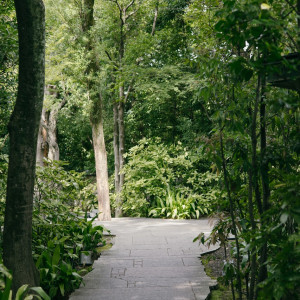 ウェルカムスペースからチャペルへの小径|775223さんのザ・ガーデンオリエンタル・大阪の写真(2558077)