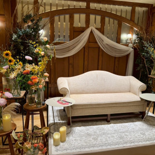 ソファ装花です