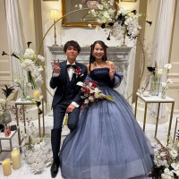 お色直し後のドレスと装花
