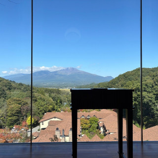 浅間山がきれいに見れた。