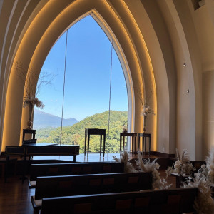 ゲストが座るところからもきれいな景色が見える。|775227さんのルグラン軽井沢ホテル&リゾートの写真(2558189)