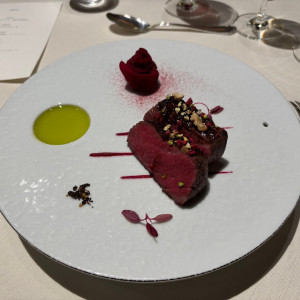 牛肉のポシェ。柔らかくておいしかった。|775227さんの星野リゾート 軽井沢ホテルブレストンコートの写真(2558153)