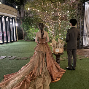 夜のキラキラガーデン|775231さんの麻布迎賓館/テイクアンドギヴ・ニーズウェディングの写真(2558279)