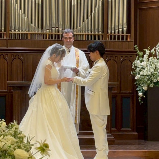 指輪交換のシーン