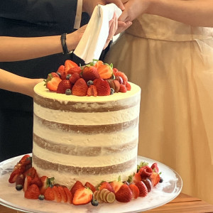 ウェディングケーキ|775295さんのサザンチャペル／KIRANAH RESORT（キラナリゾート）沖縄の写真(2559369)