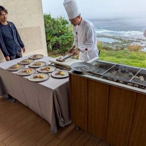 調理演出|775295さんのサザンチャペル／KIRANAH RESORT（キラナリゾート）沖縄の写真(2559368)