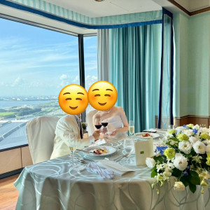 当日。晴れていて海が綺麗に見えて素敵でした。|775312さんのホテルニューオータニ幕張の写真(2558856)