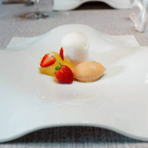 デザート(りんごの食材を使って欲しいとお願いしました)|775347さんのヒカリヤ(国登録有形文化財)の写真(2559206)