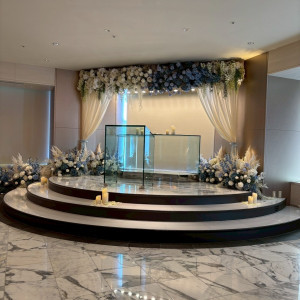 青と白を基調としたチャペルです|775400さんのフェニックス・シーガイア・オーシャン・タワーの写真(2559831)