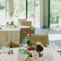 ゲストテーブル装花