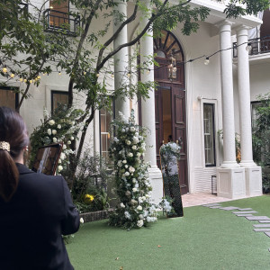 装飾も自由にできるガーデン|775489さんの麻布迎賓館/テイクアンドギヴ・ニーズウェディングの写真(2559977)