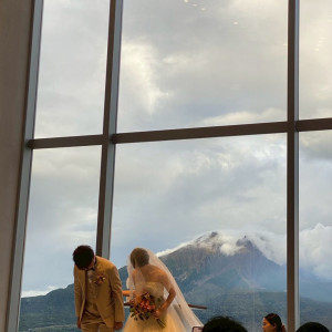 少し曇っていましたが絶景です|775502さんのTHE BAYSUITE SAKURAJIMA TERRACE（ザベイスイートサクラジマテラス）の写真(2561720)