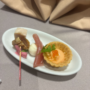 コース料理|775502さんのTHE BAYSUITE SAKURAJIMA TERRACE（ザベイスイートサクラジマテラス）の写真(2561658)