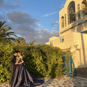 緑や花も多く、色んな場所で前撮りがしたくなります|775516さんのリヴァージュブラン(RIVAGE BLANC)の写真(2560245)