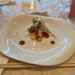 試食会時のメニュー|775527さんのザ・リーヴス プレミアムテラスの写真(2560380)