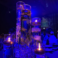 ゲスト席お花(ライトダウン時)