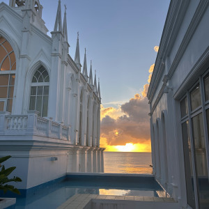 チャペル外観|775647さんのラソール ガーデン・アリビラ クリスティア教会 チュチュリゾートウエディングの写真(2562137)